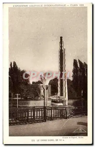 Cartes postales Le Grand Signal De 50 m Exposition coloniale internationale Paris 1931
