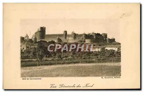 Cartes postales La Cite De Carcassonne Vue Generale Du Nord