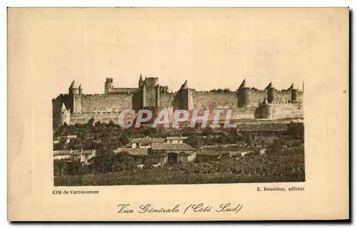 Cartes postales La Cite De Carcassonne Vue Generale