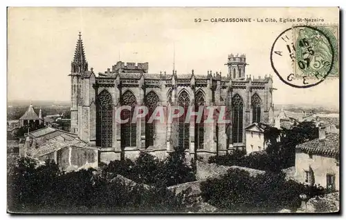 Cartes postales Carcassonne La Cite Eglise St Nazaire
