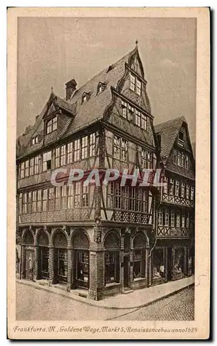 Cartes postales Frankfurtt Goldene Wage Markt Renaissancebau annolo