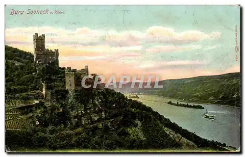 Cartes postales Burg Sooneck Rhein