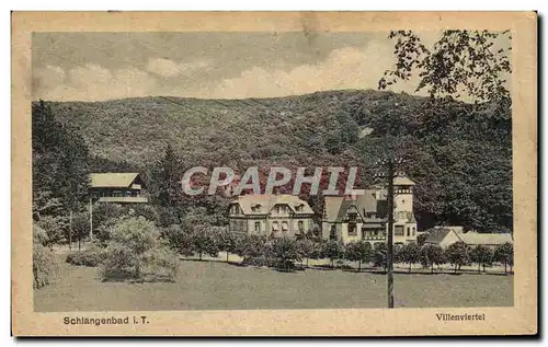 Cartes postales Schlagenbad Villenviertel