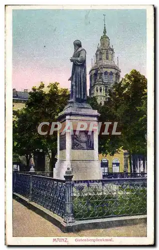 Cartes postales Mainz Gutenbergdenkmal Gutenberg