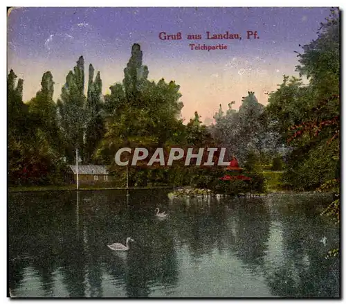 Cartes postales Grug aus Landau Teichpartie