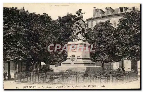 Cartes postales Belfort La Statue Quand Meme