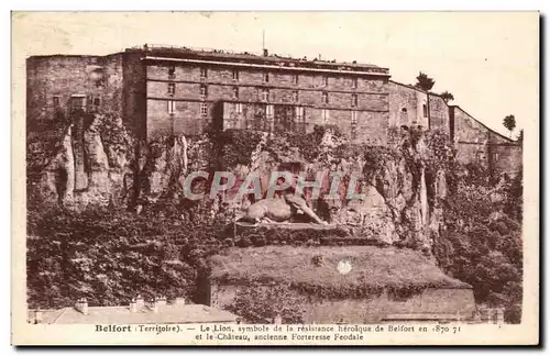 Cartes postales Belfort Le Lion Symbole de la resistance heroique de Belfort en 1870 1871