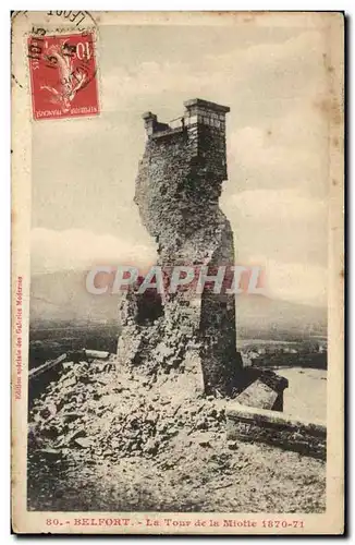 Cartes postales Belfort La Tour de la Miotte 1870 1871