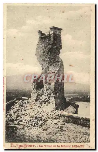 Cartes postales Belfort La Tour de la Miotte 1870 1871