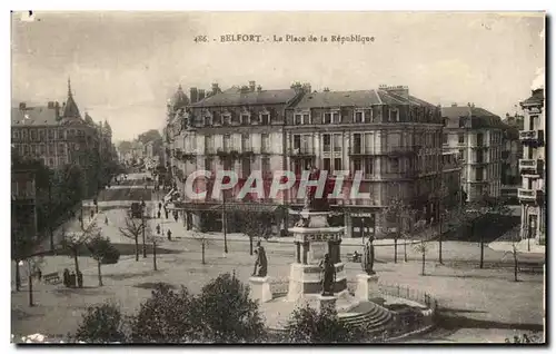 Cartes postales Belfort La Place de la Republique