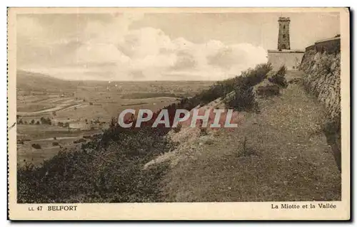 Cartes postales Belfort La Miotte et la Vallee