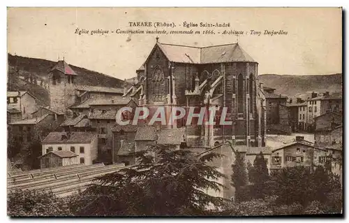 Cartes postales Tarare Eglise Saint Andre Eglise Gothique Construction inachevee