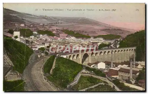 Cartes postales Tarare Vue generale et Viaduc