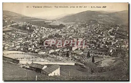 Cartes postales Tarare Vue generale prise de Bel Air