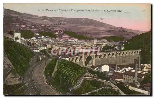 Cartes postales Tarare Vue generale et Viaduc