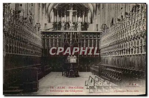 Cartes postales Albi Ste Cecile Interieur du Chapitre