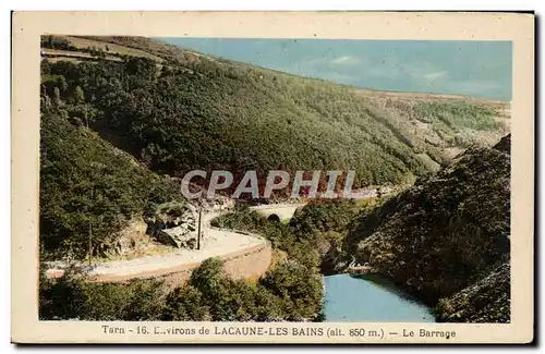 Ansichtskarte AK Tarn Environs de Lacaune les bains Le Barrage