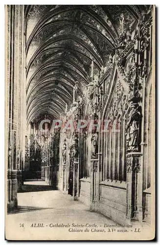 Ansichtskarte AK Albi Cathedrale Saint Cecile Deambutoire Cloitre du Choeur