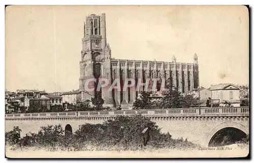 Ansichtskarte AK Albi La Cathedrale Saint Cecile Cote Sud