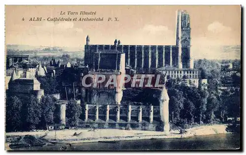 Cartes postales Albi Cathedrale et Archeveche