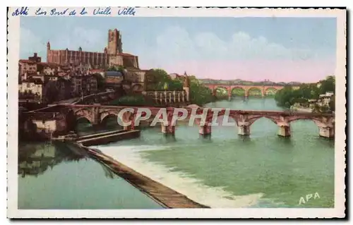 Ansichtskarte AK Albi (Tarn) Les Ponts et la Vieille Ville