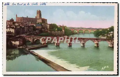 Cartes postales Albi (Tarn) Les Ponts et la Vieille Ville