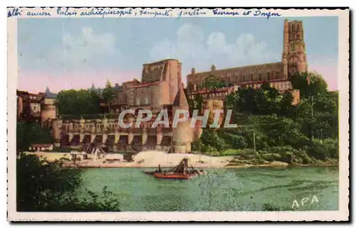 Cartes postales Albi (Tarn) Ancien Palais Archiepiscopal Remparts Jardin Terrasse et Donjon