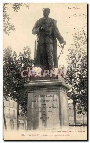 Cartes postales Graulhet Statue De L&#39Amiral Jaunes
