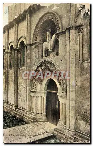 Cartes postales Vue Des Deux Sevres Melle Portail de l&#39eglise St Hilaire