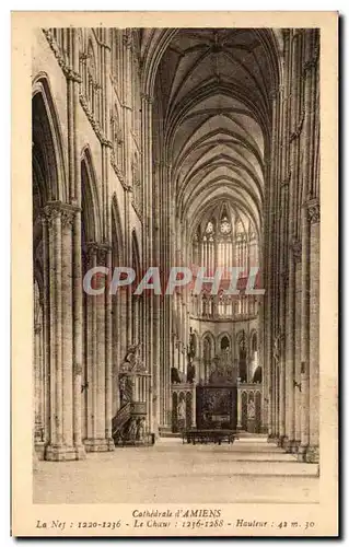 Cartes postales Cathedrale d'Amiens la Nef
