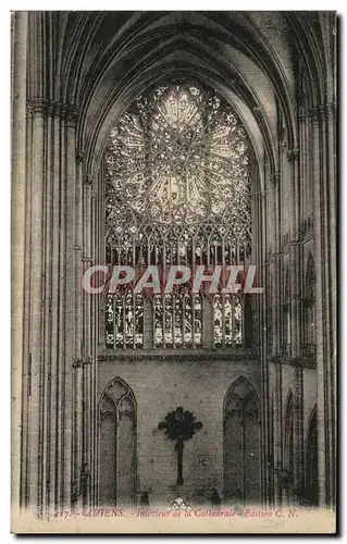 Cartes postales Amiens Interieur de la Cathedrale
