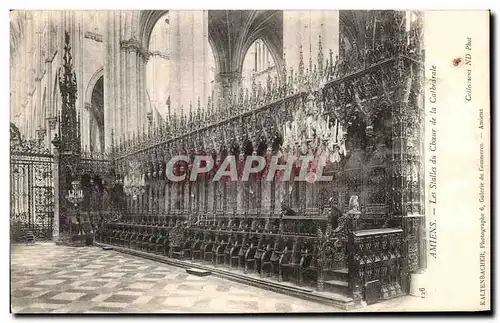 Ansichtskarte AK Amiens Les stalles du Choeur de la Cathedrale