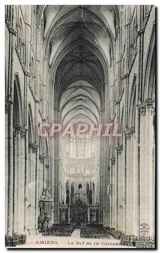 Ansichtskarte AK Amiens La Nef de la Cathedrale