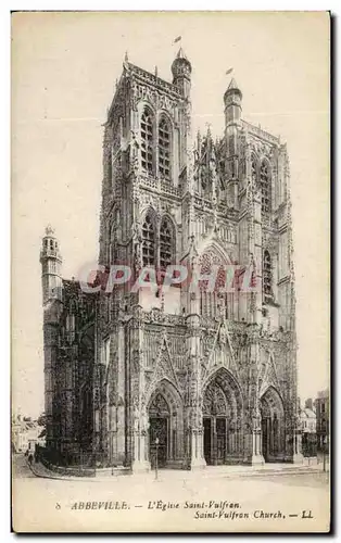 Cartes postales Abbeville L'Eglise Saint Vulfran