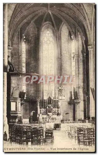 Cartes postales Eymoutiers vue Interieure d l'Eglise