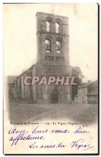 Ansichtskarte AK Environs De Limoges Le Vigen l&#39Eglise