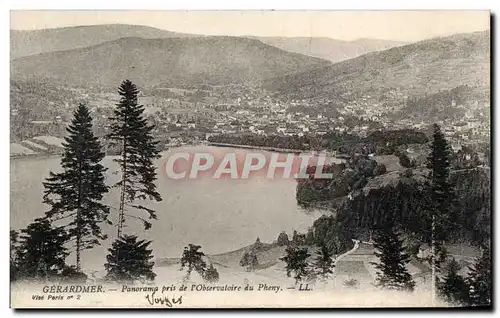 Ansichtskarte AK Gerardmer Panorama Pris de i&#39Observatoire du Pheny