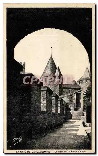 Cartes postales La Cite De Carcassonne Couloir de la Porte d&#39Aude