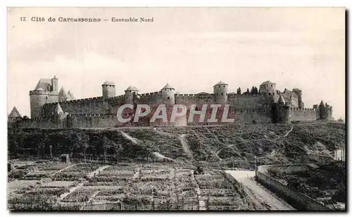 Cartes postales Cite de Carcassonne Ensemble Nord