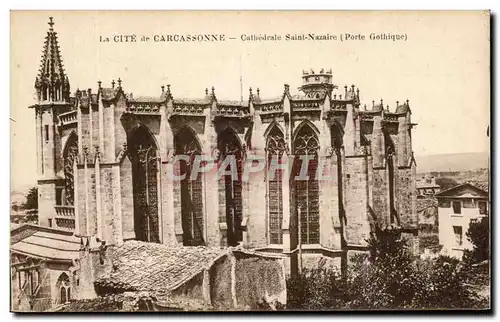 Ansichtskarte AK La Cite De Carcassonne Cathedrale Saint Nazaire