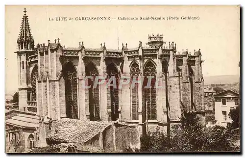 Cartes postales La Cite De Carcassonne Cathedrale Saint Nazaire