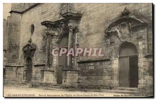 Cartes postales Les Sables D&#39Olonne Portail Renaissance de L&#39Eglise de notre Dame de Bon Port