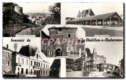 Moderne Karte Souvenir De chatillon sur Chalaronne