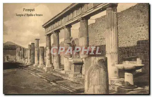 Cartes postales Pompei Tempio d&#39Apollo e Venere