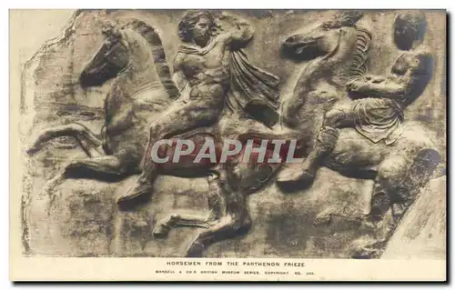 Ansichtskarte AK Horsemen From the Parthenon Frieze British museum