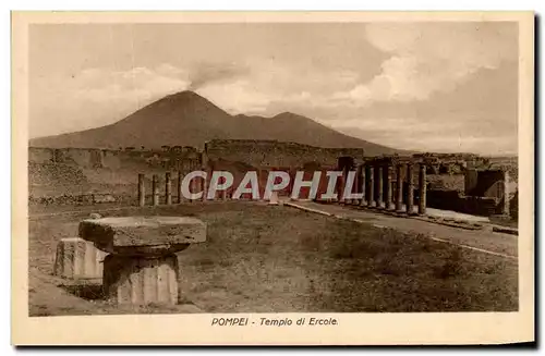 Ansichtskarte AK Pompei Tempio di Ercole