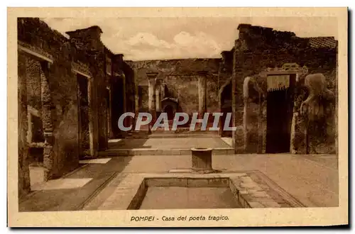 Ansichtskarte AK Pompei Casa del Poeta Tragico