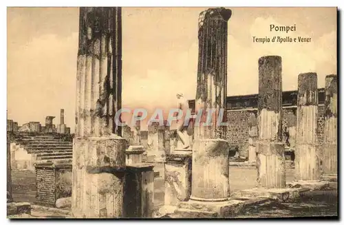 Ansichtskarte AK Pompei Tempio d&#39Apolle e Vener