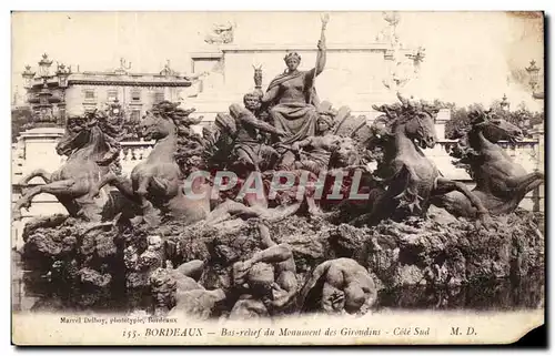 Ansichtskarte AK Bordeaux Bas Relief du Monument des Girondins