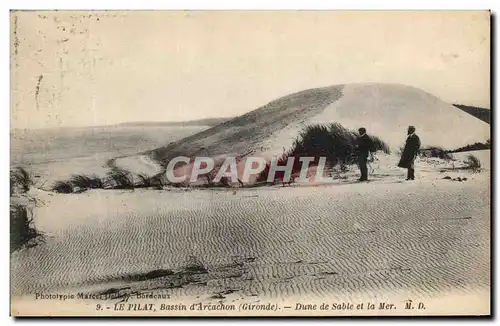 Cartes postales Le Pilat Bassin d&#39Arcachon Dune De Sable Et La Mer